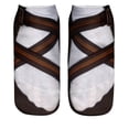 thumbnail image 1 of FhsagQ Socks Women Socks Open Socks 3D Pattern Sandals Print Socks Running Socks Women Personality Low Ankle Socks for Women Set with Stockings Women's Socks Plus Size Grey One Size, 1 of 3