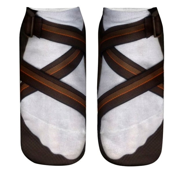 FhsagQ Socks Women Socks Open Socks 3D Pattern Sandals Print Socks Running Socks Women Personality Low Ankle Socks for Women Set with Stockings Women's Socks Plus Size Grey One Size