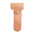 thumbnail image 4 of Estuche de Viaje para afeitadora, accesorios de afeitado, bolsa portátil para recortar barba, organizador de barba, bolsa de cuero PU para el día Textura Marrón, 4 of 9