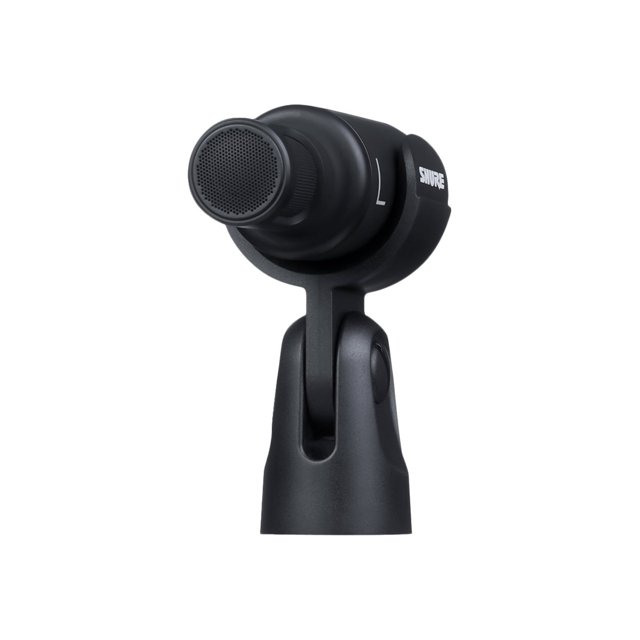Shure MV88+ Stereo USB Microphone - Condenser Microphone for Streaming and Recording Vocals & Instruments, Mac & Windows Compatible, Real-Time Headphone Monitoring Output, Travel Friendly - Black