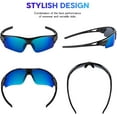 thumbnail image 2 of Polarized Sports Sunglasses for Men Women Youth Baseball Fishing Cycling Running Golf Motorcycle Tac Glasses UV400, 2 of 7