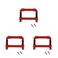 thumbnail image 3 of Vogacara Conector de parachoques delantero profesional práctico al aire libre RC parachoques Linker multifuncional peso ligero RC Auto parte Rojo 3piezas, 3 of 6