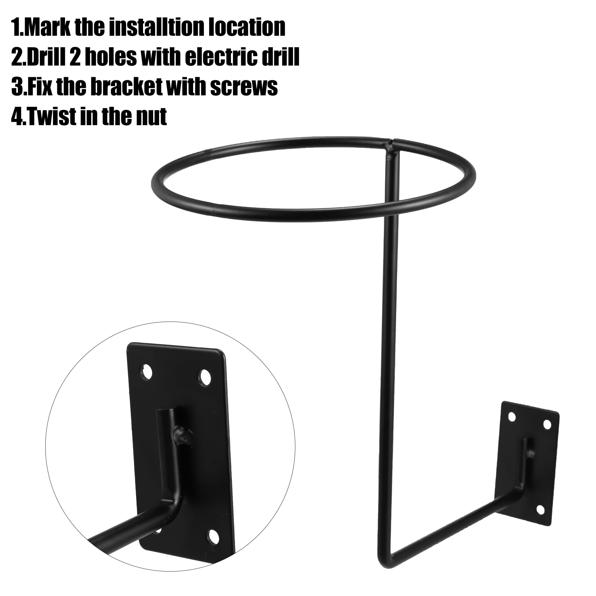 Unique Bargains Motorbike Accessories Helmet Holder Dirt Bike Racing Helmet Hanger Helmet Bags Rack Wall Mounted Hook