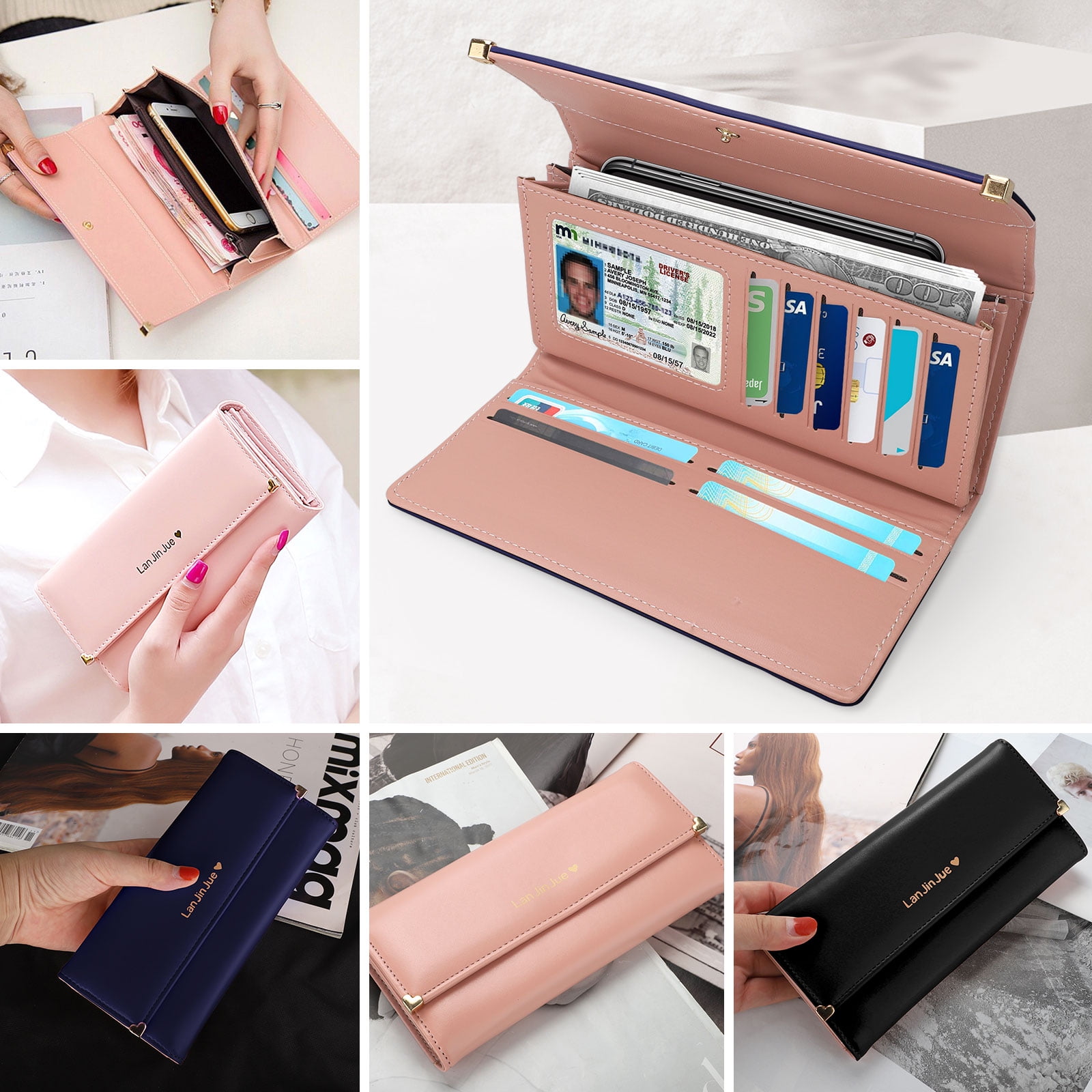 card holder purse womens
