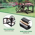 thumbnail image 4 of Garden Hose Holder Wall Mounted Decorative  Heavy Duty Metal Hanger For Outside Sturdy Water Rack Holds 125-feet Of 5/8-inch Hooks, 4 of 7