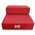 thumbnail image 1 of REK Breathable Mesh Foldable Pet Stairs Detachable Pet Bed Stairs Dog Ramp 2 Steps, 1 of 1
