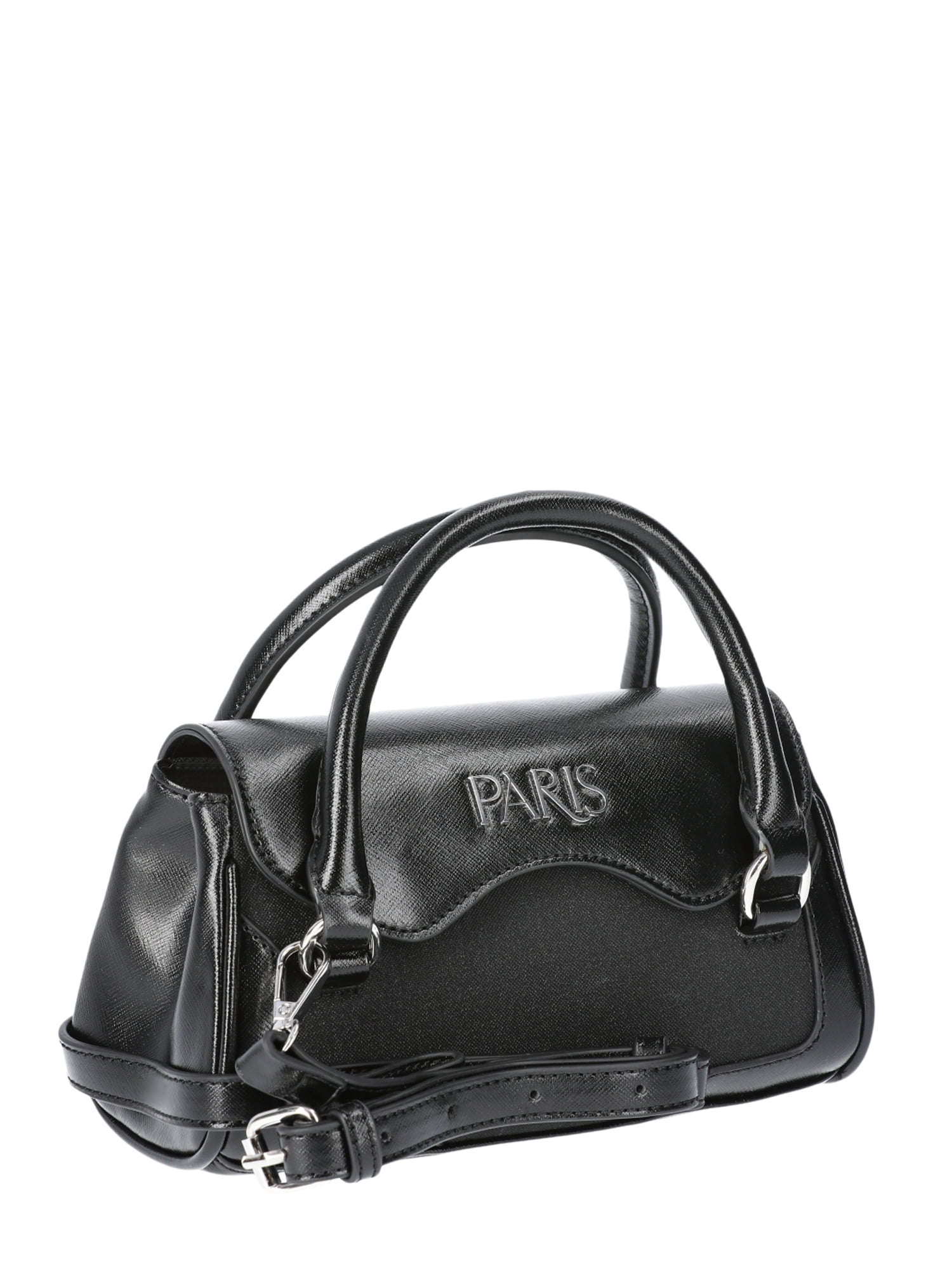 Paris Hilton Women's Mason Mini Tote with Crossbody Strap, Black
