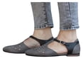 thumbnail image 2 of Vedolay Ladies Casual Shoes Women's Comfort Loafers,Classic Slip on Flat Shoes for Ladies,Gray 9, 2 of 4