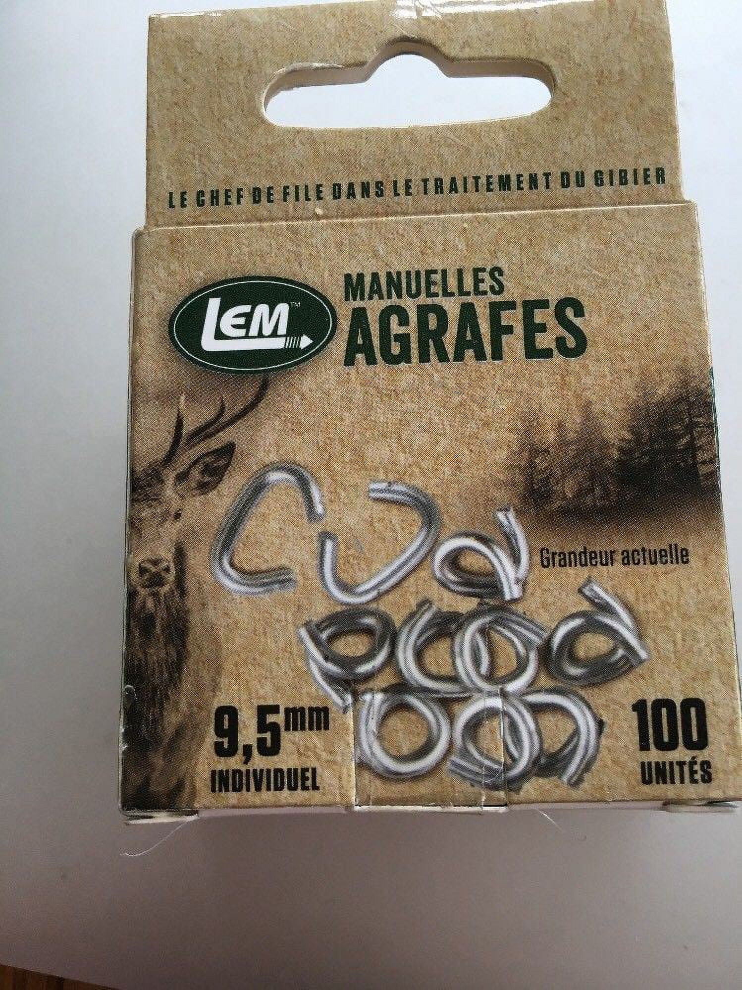 LEM 3/8" Hog Rings 100PK