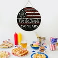 thumbnail image 7 of YIBAGA USA Anniversary 250th Door Wreath Hanging Door Sign, We The People 250 Years 1776 2026 Patriotic Home Decor, 7 of 7