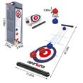 thumbnail image 3 of TableTop Curling Game And Family Fun Board Games Pucks With 8 Rolllers Gifts For Kids And Adults Travel Compact Storage, 3 of 6