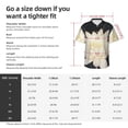 thumbnail image 6 of Lsque Golden Lotus pattern Hawaiian Shirt for Men, Unisex Summer Beach Casual Short Sleeve Button Down Shirts-3X-Large, 6 of 9