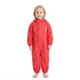 thumbnail image 6 of mgoYE Little Girl Rain Jacket Size 6 Toddler Kids Rain Suit for Boys Girls One Piece Hoodie Waterproof Coverall Lightweight Rain Jacket(Red,10-11 Years), 6 of 7