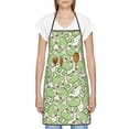 thumbnail image 3 of Easygdp Cute Frog Apron Waterdrop Resistant with 2 Pockets,Oil Resistant Cooking Kitchen Chef Apron for Women Men, 3 of 7