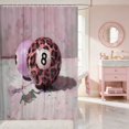 thumbnail image 2 of Erosebridal Billiard Shower Curtain 72Wx72L Painterly Bathroom Curtain, Blush Onyx, 2 of 5