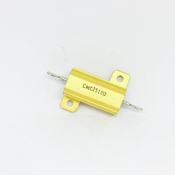 CMC25100 RES WIREWOUND 100 OHM 1% 25W 20ppm/C ALUMINUM HOUSED AXL FLANGE MOUNG