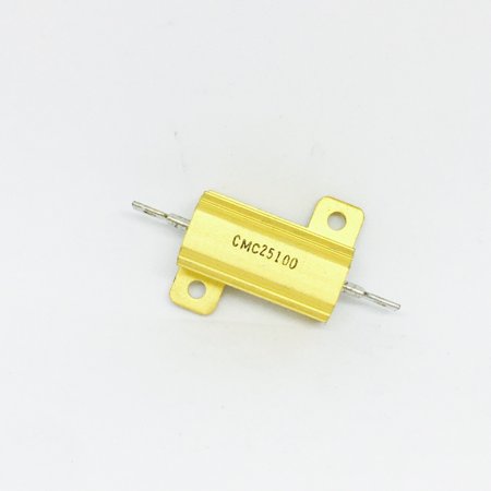 CMC25100 RES WIREWOUND 100 OHM 1% 25W ±20ppm/°C ALUMINUM HOUSED AXL FLANGE MOUNG
