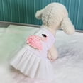 Best Fancy Fashion Pet Swan Pattern Patchwork Costume Cute Princess Pet