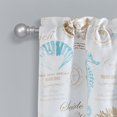 thumbnail image 2 of Lush Decor Harbor Life Room darkening Valance Blue/Taupe Single 52x18+2, 2 of 5