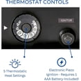 thumbnail image 5 of Duluth Forge Ventless Natural Gas Log Set - 21 in. Winter Oak, 32,000 BTU, T-Stat Control - Model# DLS-N22T, 5 of 9