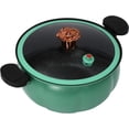 thumbnail image 5 of Micro Pressure Cooker,8L Multi-Function Micro Pressure Cooking Pot, Pumpkin Shaped Pressure Cooking Pot Double Handles, Dishwasher Safe (Green), 5 of 9