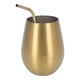thumbnail image 2 of Vaso De Vino 500 Ml Copas De Vino De Oro Individuales Capa Taza De Cerveza Copa De Vino De Acero Inoxidable 304 Con Pajita Copa Reutilizable Para Bar Hogar # 2, 2 of 7