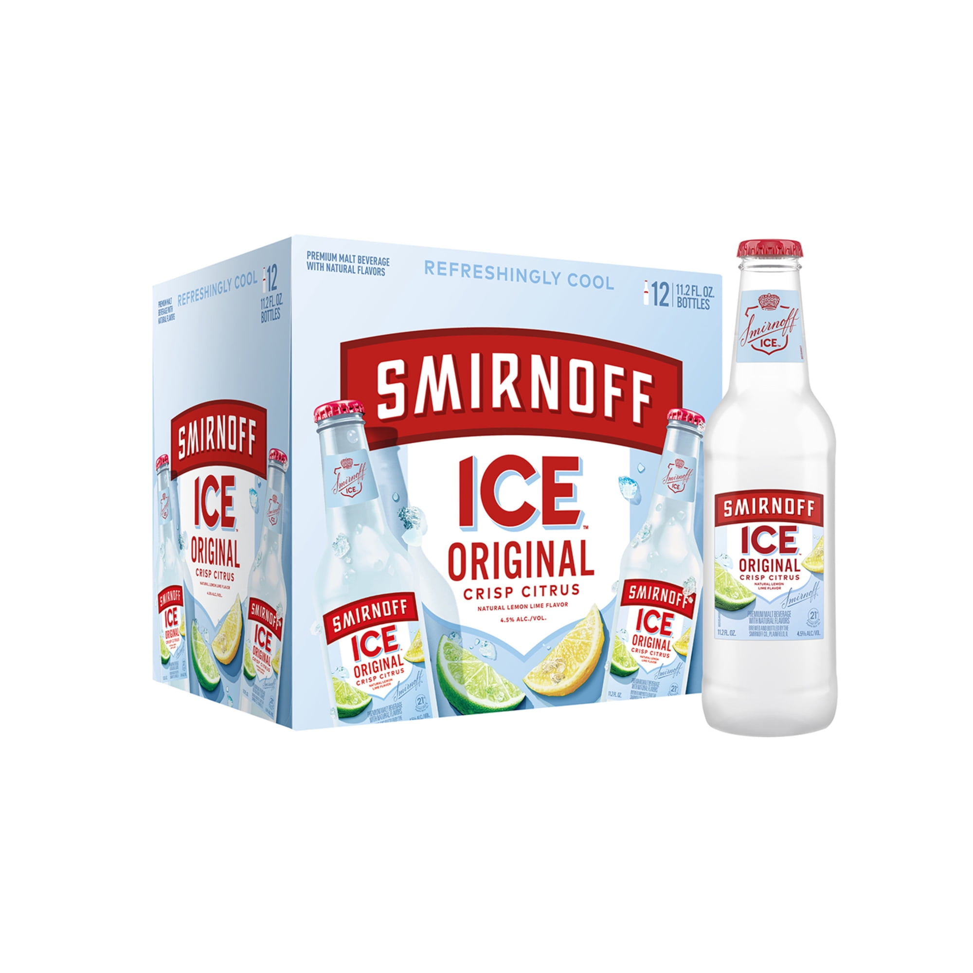 Smirnoff Ice Original, 12 Pack, 11.2 fl oz Bottles, 4.5% ABV