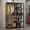Brown/Black, variant on Madesa Garage Storage Rack with 2 Drawers, 7 Shelves and Hanging Space 51"L Multiuse Modular Organization Cabinet for Tools - White