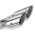 thumbnail image 2 of Borla 20213 Exhaust Tip; 2.5 in. Inlet; 3 in. Outlet; 14 in. Length; Set Screw Included; Dual Round Angle Cut Intercooled w/Y-Pipe; Polished Stainless Steel;, 2 of 5