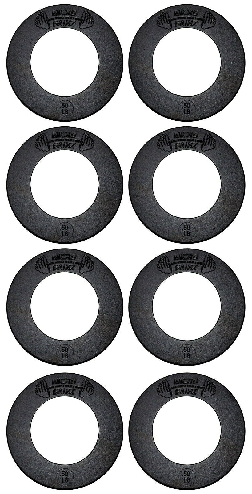 Micro Gainz Calibrated Fractional Weight Plates Set of 8.50LB Plates w