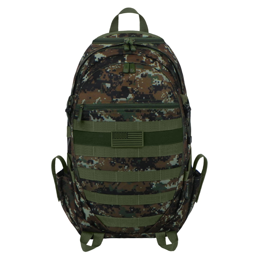 US Assault Day Large Pack MOLLE Rucksack Army Backpack Laser Cut 20L ACU Digital 