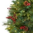 thumbnail image 5 of Nearly Natural 6ft Mixed Pine Christmas Tree w/ 250 Clear LED Lights, 5 of 8