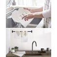 thumbnail image 5 of Brown Eucalyptus Leaves Kitchen Dish Towels for Drying Dishes Set of 3, Watercolor Summer Botanical Waffle Weave Microfiber Hand Tea Bathroom Towels Quick Dry & Absorbent Towel 12x12, 5 of 7