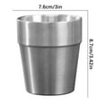 thumbnail image 2 of Mlkoz Kitchen Gadgets, Stainless Steel Double-layer Beer Mug Hot Pot Tableware Barbecue-scald Tea Cup, Women Gifts, 2 of 2