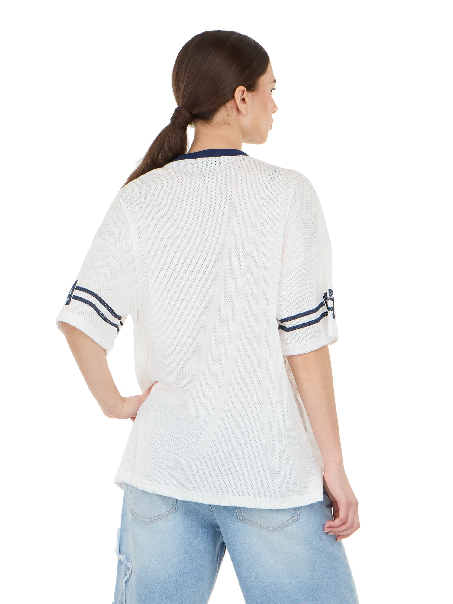 Forever 21 Women's Mesh Oversized USA Soccer Jersey Tee, Sizes XXS-XXL