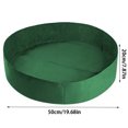 thumbnail image 1 of Bolsa de plantación redonda para jardín al aire libre, invernadero, fieltro, tela, planta, flor, vegetal, maceta, cubo, verde, 50x20cm Methold HA5752-07, 1 of 6