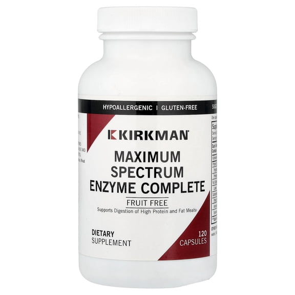 Kirkman Labs Maximum Spectrum Enzyme Complete, 120 Capsules