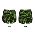 thumbnail image 5 of Lsque DINOSAUR IN SPACE Printed Women's Running Shorts with Liner Pockets,Elastic Quick Dry Workout Athletic Gym Yoga Shorts,Womens High Waist Shorts-Small, 5 of 9
