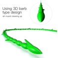 thumbnail image 4 of AWINNER 5 in 1 Compatible for Drain Snake Hair Drain with 5 Packs Drain Auger Clog Remover Cleaning Tool, New for 2023 (Green), 4 of 8