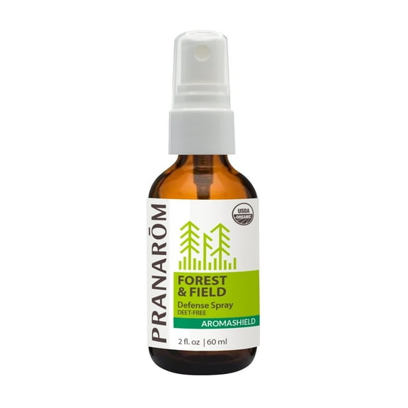Pranarom - Aromashield Forest & Field Defense Spray (2oz / 60ml) - Cinnamon, Peppermint, & Citronella - 100% Pure Essential Oil Blend Spray for Outdoor Protection|USDA and ECOCERT Certified Organic