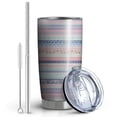 thumbnail image 2 of 20 Oz Pioneer Flower Coffee Tumbler Double Wall Insulated Stainless Steel Water Bottle | Metal Reusable Thermoses Flask with Cup Cap | Leak & Sweat Proof with Anti-Dust Lid, 2 of 7