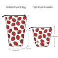 thumbnail image 2 of Kdxio Telescopic Pencil Bag Pen Holder Stationery Case,Stand-up Retractable Transformer Bag Organizer for Christmas Holiday(Hand Drawn Strawberry), 2 of 6