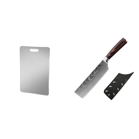 

FallDeals! Stainless Steel Cutting Board Thick Cutting Board Dough Rolling Board Vegetable Chopping Board Kitchen Cutting Board for Kitchen