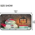 thumbnail image 3 of GZHJMY Christmas Snowman Kitchen Rug,Christmas Antiskid Mat for Porch Floor Long Door Mat, Non-Slip Bedroom Bedside Mats - 39x20in Carpet Runner, 3 of 6