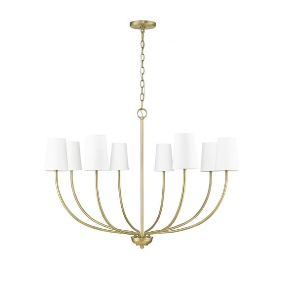 29908-VB Millennium Lighting Kandor - 8 Light Chandelier-31 Inch Tall and 38 Inch Wide-Vintage Brass Finish