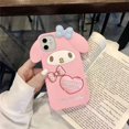 thumbnail image 1 of Sanrio-funda de teléfono My Melody rosa con cordón, carcasa a prueba de golpes para Iphone 11, 12, 13, 14 Pro Max, Mini, X, Xs, Xr, 7, 8 Plus, SE 2020 qiuyongmign unisex, 1 of 2