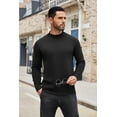 thumbnail image 2 of COOFANDY Mens Mock Neck Sweaters Turtleneck Long Sleeve Sweater Shirts High Neck Lightweight Pullover Tops, 2 of 9