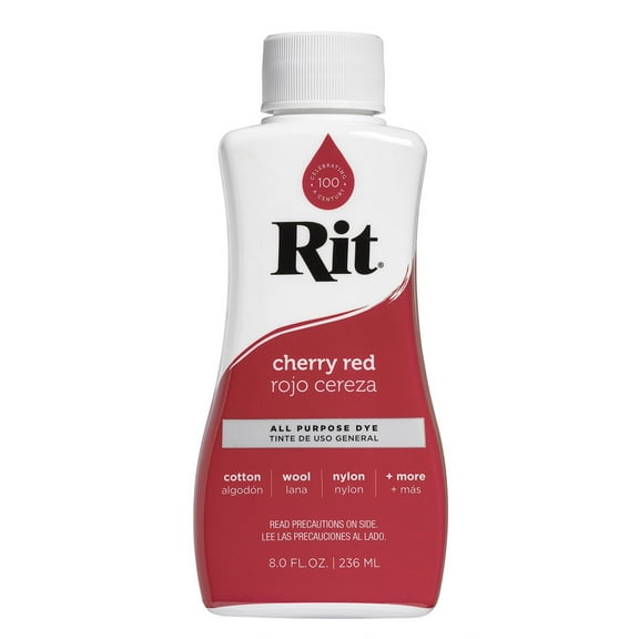 Rit All Purpose Liquid Dye, Cherry Red, 8 fl oz