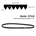 thumbnail image 2 of Unique Bargains 370J6 PJ V-Ribbed Belt 6 Ribs 37' Length, 0.55' Width, EPDM Poly V Belt, 2 of 5