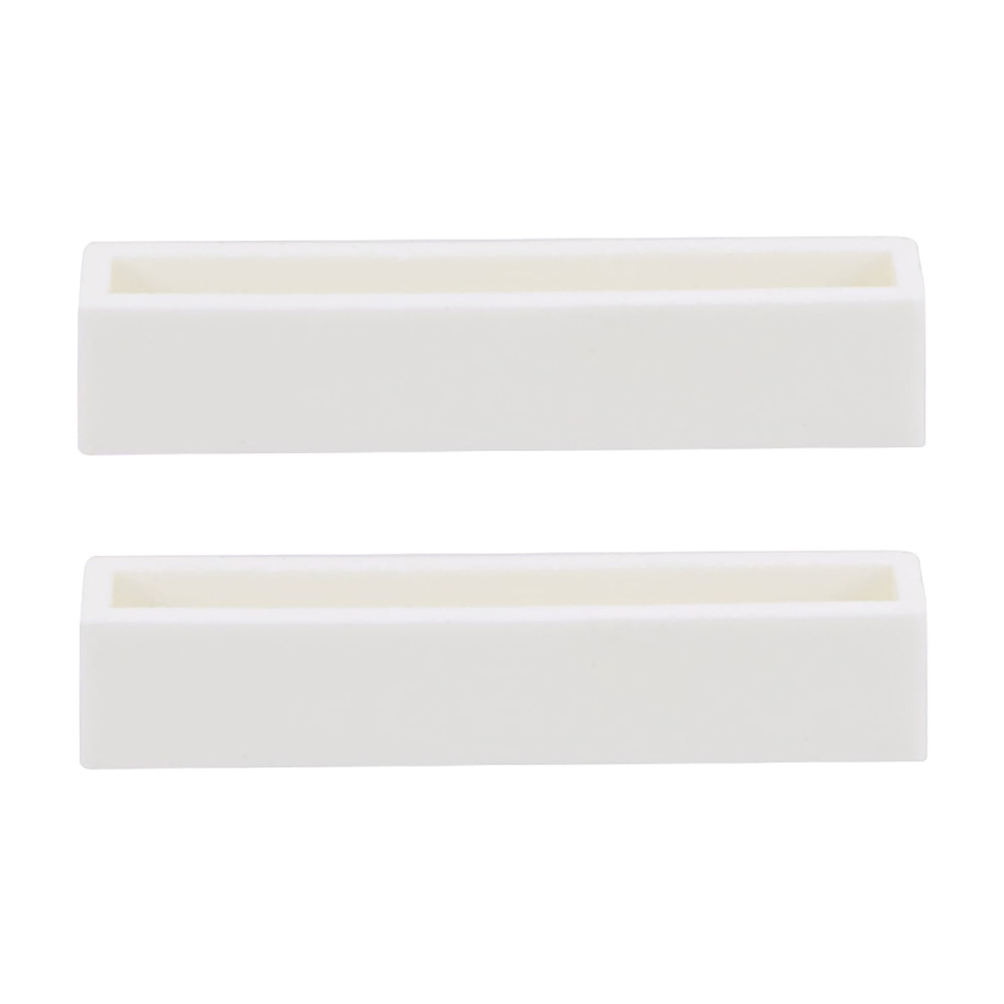 4.5ml 63x13x13mm Alumina Crucible Boat Sample Holder Furnaces 2 Pack